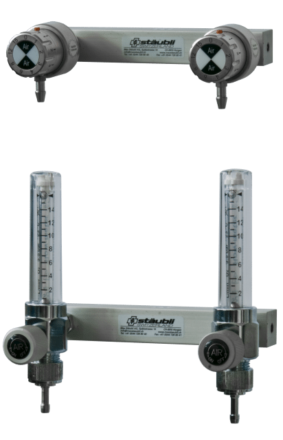 6.1.11 Dispensateur Double Air avec Flowmètre / avec raccord - Carba ou DIN