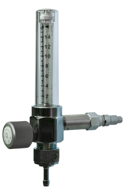 6.1.5 Dispensateur d'Oxygène avec Flowmètre 1-15 litres / avec raccord - Carba ou DIN