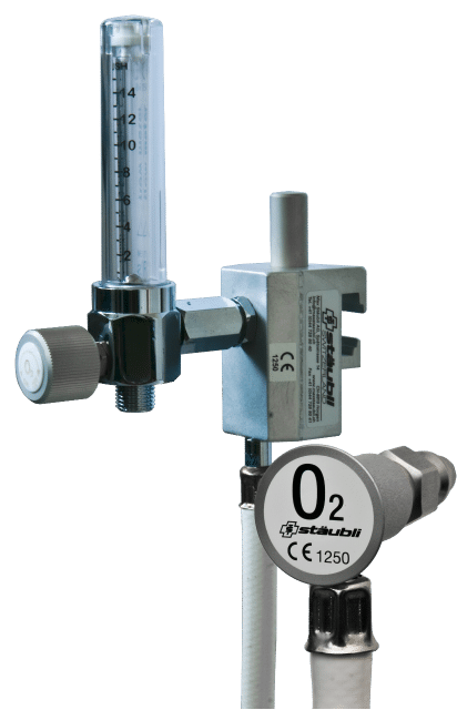 6.1.6 Dispensateur d'Oxygène avec Flowmètre 1-15 litres / avec Support Universel